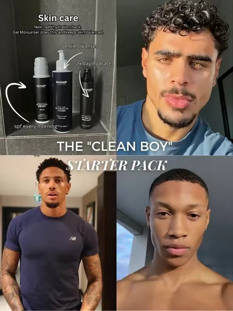 TikTok slideshow cover: The 'Clean Boy' Starter Pack