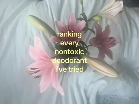 TikTok slideshow cover: ranking every nontoxic deodorant i've tried