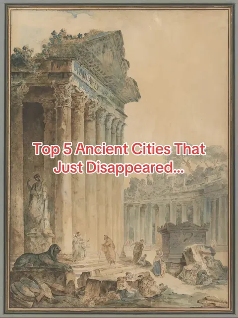 TikTok slideshow cover: Top 5 Ancient Cities That Just Disappeared...