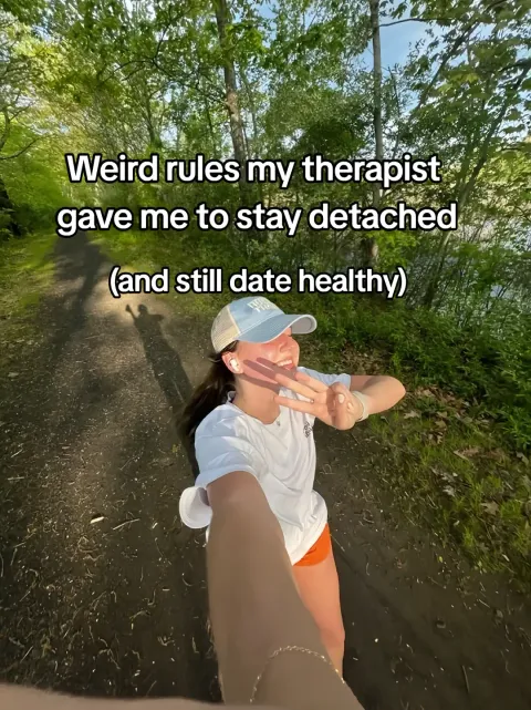 TikTok slideshow cover: Weird rules my therapist gave me to stay detached (and still date healthy)