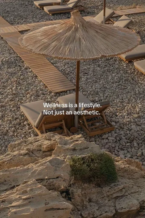 TikTok slideshow cover: Wellness is a lifestyle. Not just an aesthetic.