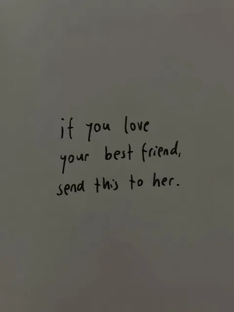 TikTok slideshow cover: Message for a best friend