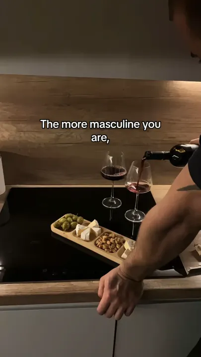 TikTok slideshow cover: The more masculine you are