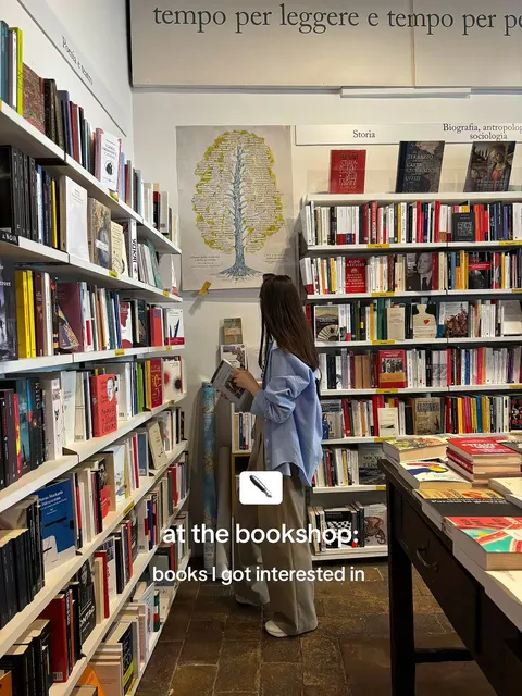 TikTok slideshow cover: At the bookshop: books I got interested in