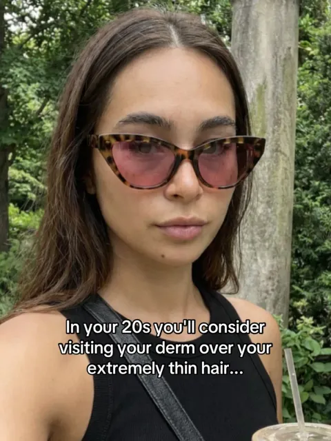 TikTok slideshow cover: Dermatology advice for hair