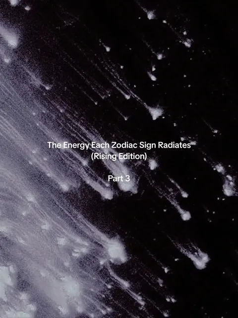 TikTok slideshow cover: Zodiac sign energy (Rising Edition)