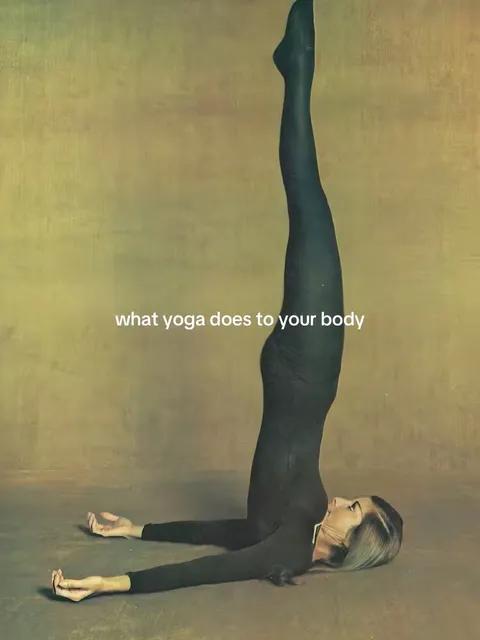TikTok slideshow cover: What yoga does to your body