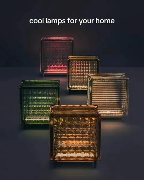 TikTok slideshow cover: Cool lamps for your home