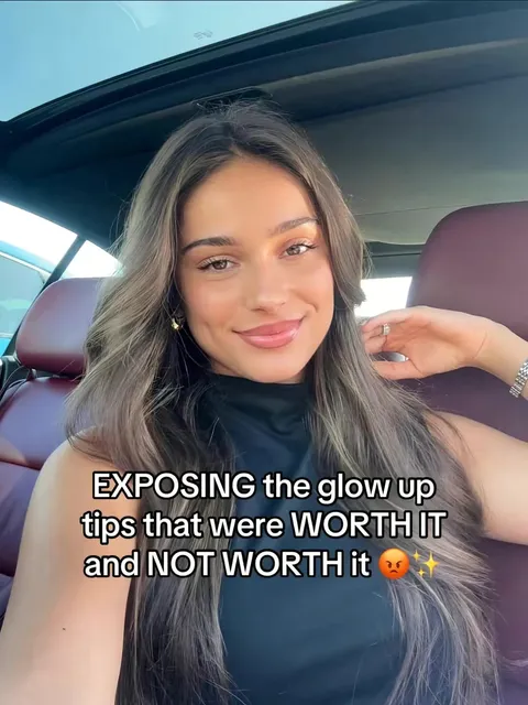 TikTok slideshow cover: Glow up tips exposure