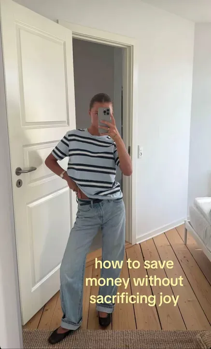 TikTok slideshow cover: How to Save Money Without Sacrificing Joy