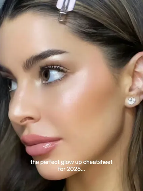 Original slideshow: the perfect glow up cheatsheet for 2026...