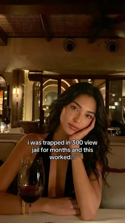 TikTok slideshow cover: i was trapped in 300 view jail for months and this worked...