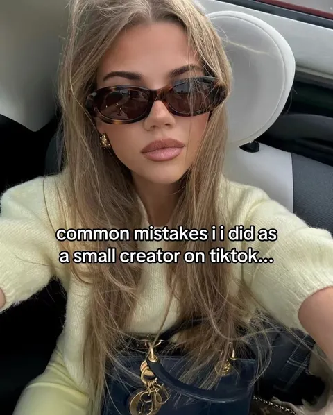 Original slideshow: Common mistakes I did as a small creator on TikTok...