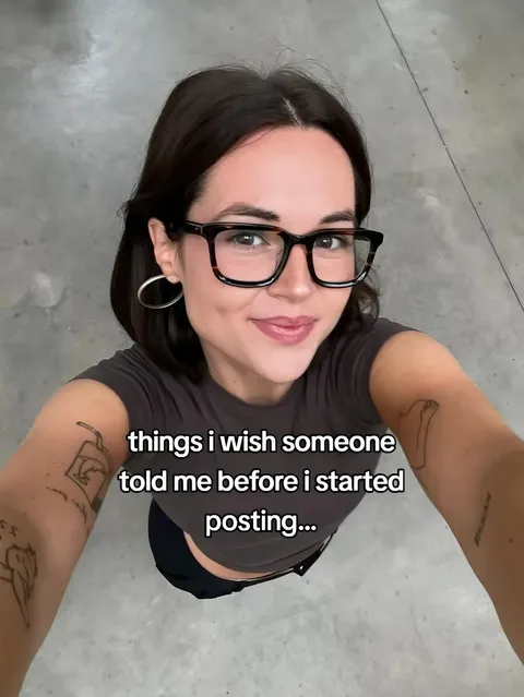 TikTok slideshow cover: Things I wish someone told me before I started posting