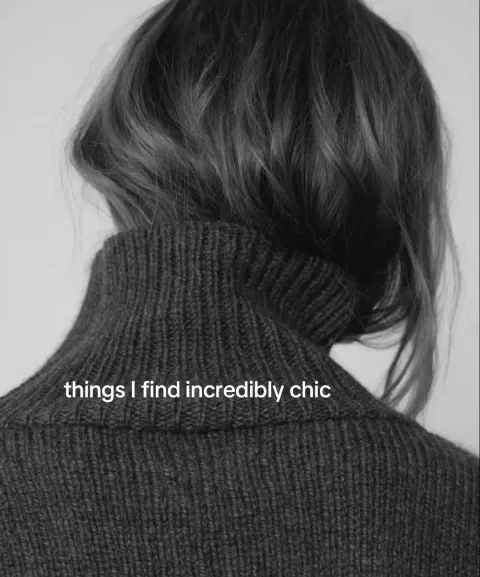 TikTok slideshow cover: Things I find incredibly chic
