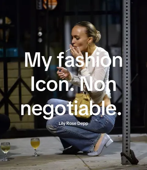 TikTok slideshow cover: My fashion Icon. Non negotiable.