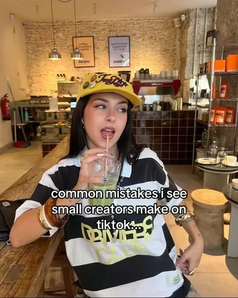TikTok slideshow cover: Common mistakes I see small creators make on TikTok...