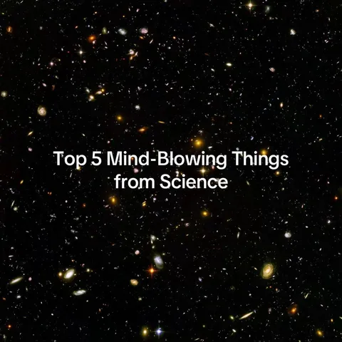 TikTok slideshow cover: Top 5 Mind-Blowing Things from Science