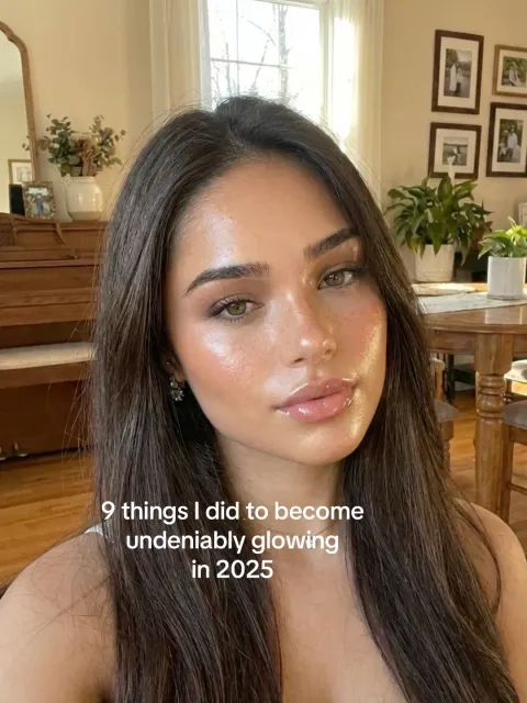 TikTok slideshow cover: Becoming glowing in 2025