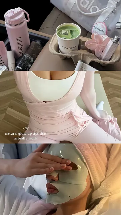 TikTok slideshow cover: Natural Glow Up Tips