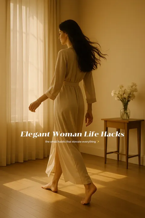 TikTok slideshow cover: Elegant Woman Life Hacks