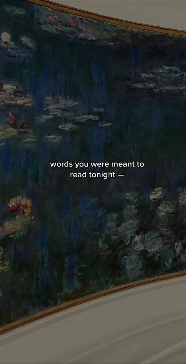 Cover of the TikTok slideshow "Words you were meant to read tonight" by @thoughtcatalog