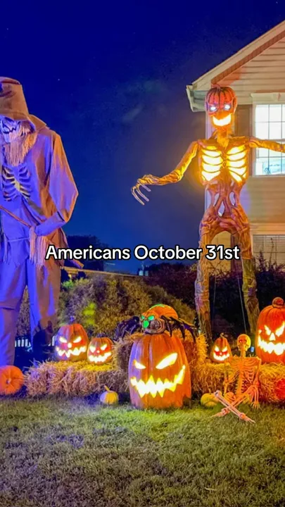 TikTok slideshow cover: Americans October 31st