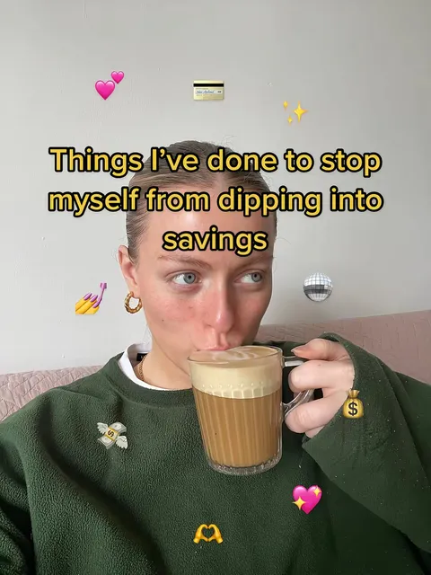 TikTok slideshow cover: Things I've done to stop myself from dipping into savings