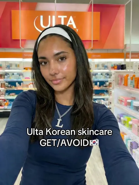 TikTok slideshow cover: Ulta Korean skincare GET/AVOID