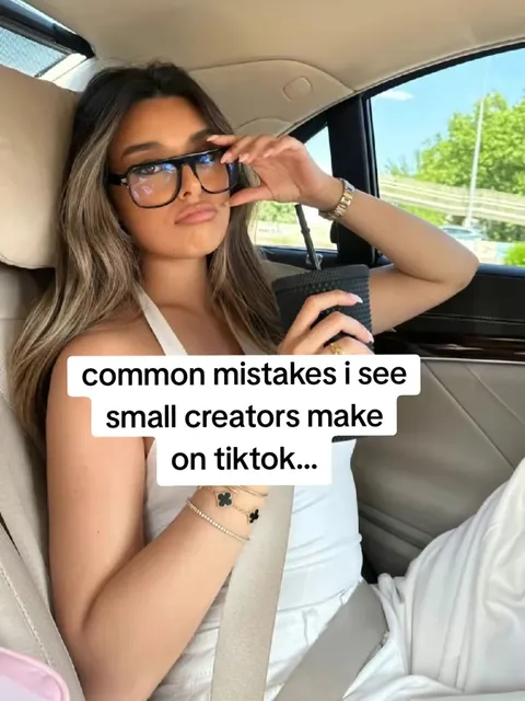 Original slideshow: Common TikTok mistakes for small creators