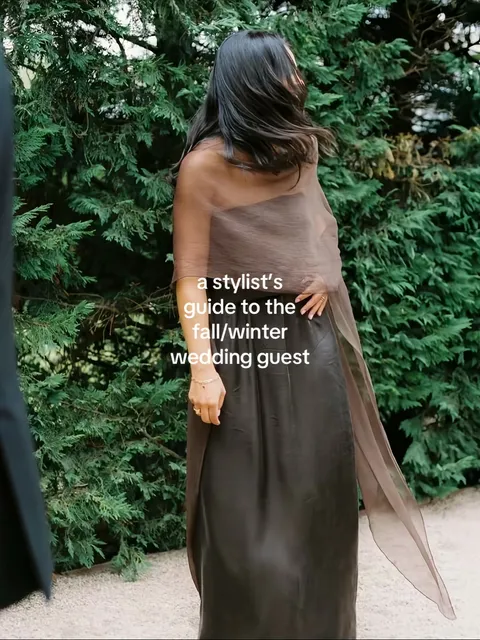 TikTok slideshow cover: Wedding Guest Guide