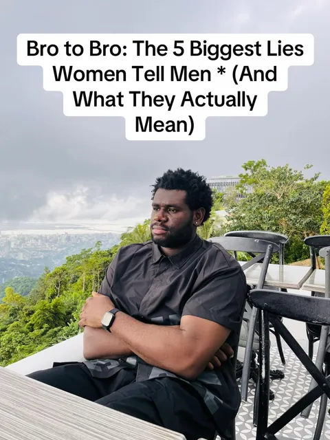TikTok slideshow cover: Bro to to Bro: The 5 Biggest Lies Women Tell Men * (And What They Actually Mean)