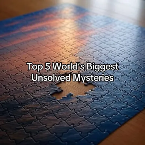 TikTok slideshow cover: Top 5 World's Biggest Unsolved Mysteries