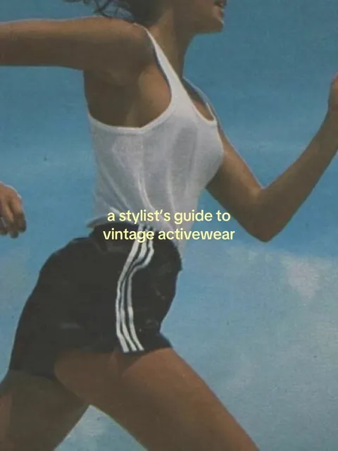 TikTok slideshow cover: a stylist's guide to vintage activewear