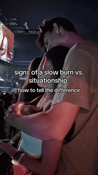 TikTok slideshow cover: Slow Burn vs. Situationship