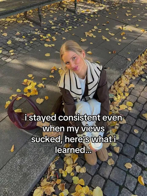 TikTok slideshow cover: Consistency and Views Lessons