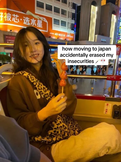 TikTok slideshow cover: how moving to japan accidentally erased my insecurities
