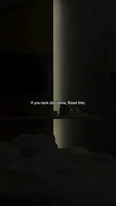 TikTok slideshow cover: If you lack discipline, Read this: