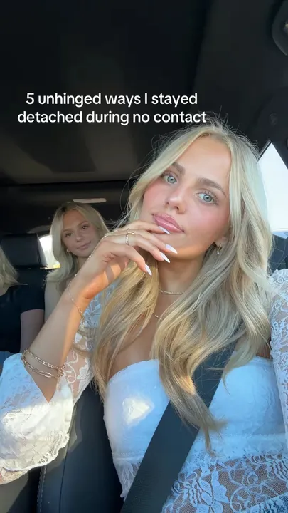 TikTok slideshow cover: 5 unhinged ways I stayed detached during no contact