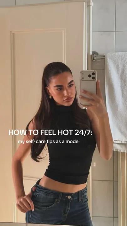 TikTok slideshow cover: HOW TO FEEL HOT 24/7: