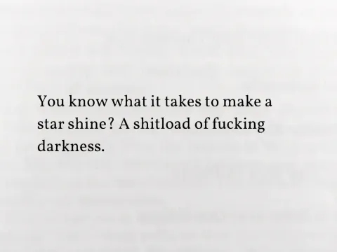 TikTok slideshow cover: A Quote About Stars and Darkness