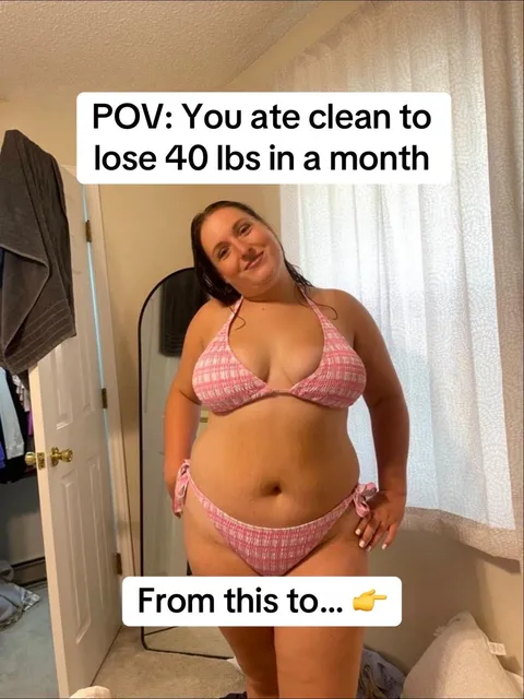 TikTok slideshow cover: Weight Loss Journey POV
