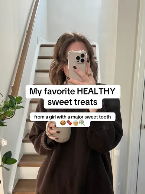TikTok slideshow cover: Healthy Sweet Treats