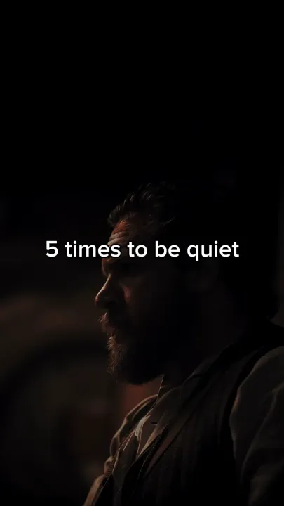 Portada del carrusel de TikTok: 5 times to be quiet