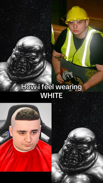 TikTok slideshow cover: How I Feel Wearing White