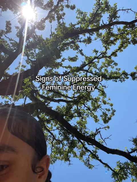 TikTok slideshow cover: Signs of Suppressed Feminine Energy
