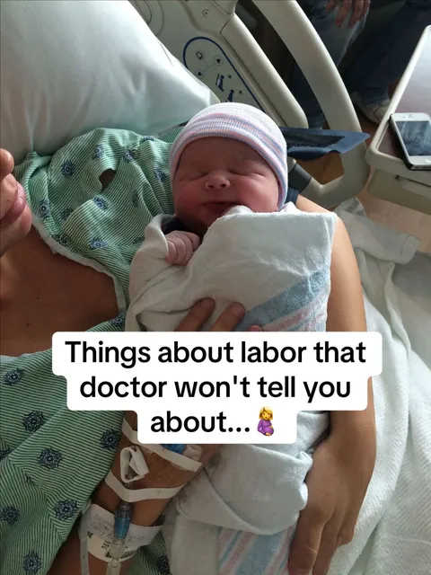 TikTok slideshow cover: Things about labor that doctor won't tell you about...