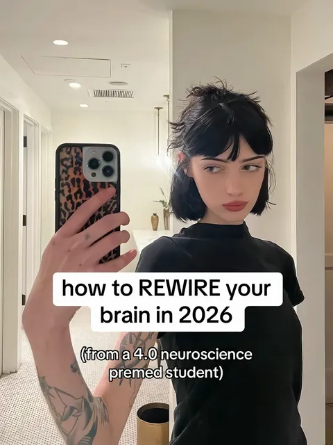 TikTok slideshow cover: How to rewire your brain in 2026