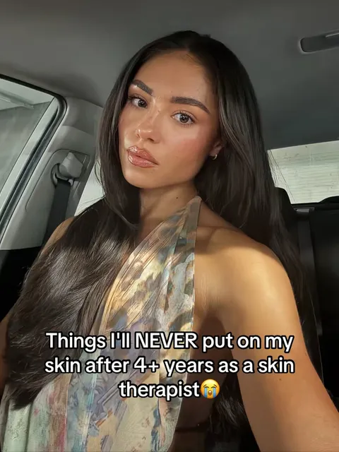 TikTok slideshow cover: Skin Therapist Advice