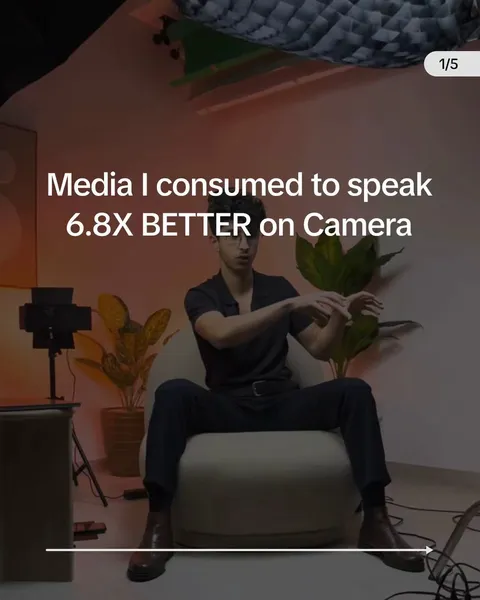 Original slideshow: Media consumed to speak better on camera